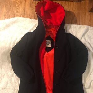 Mackintosh “All Outdoor” Wool hooded coat.  Sz 10